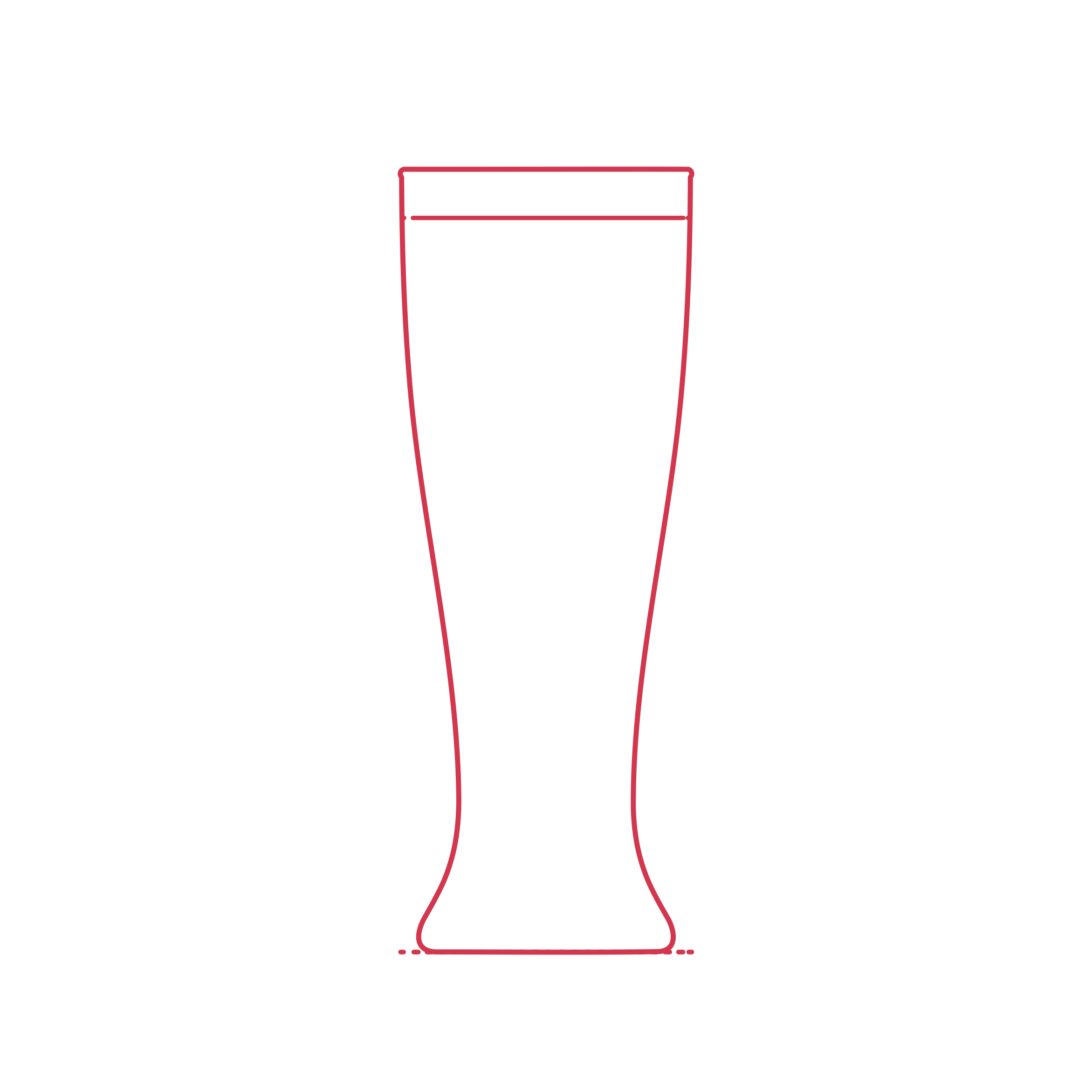 Objects Beer Glasses Pilsner Glass Outline Drawing Svg Vector Free Vectors